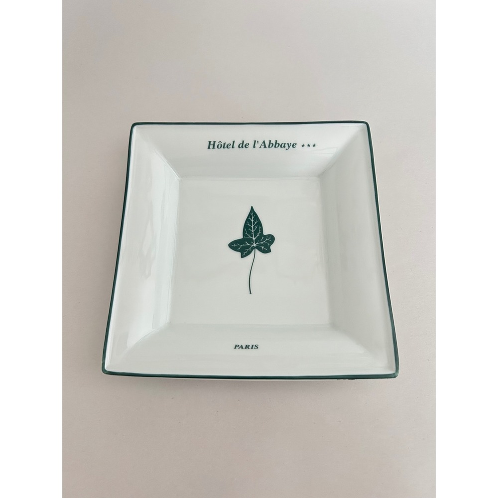 Hotel de L'Abbaye Paris Trinket Dish Royal Limoges France 5.5"x5.5" Porcelain